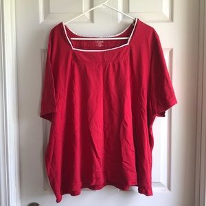 Cute, simple red blouse